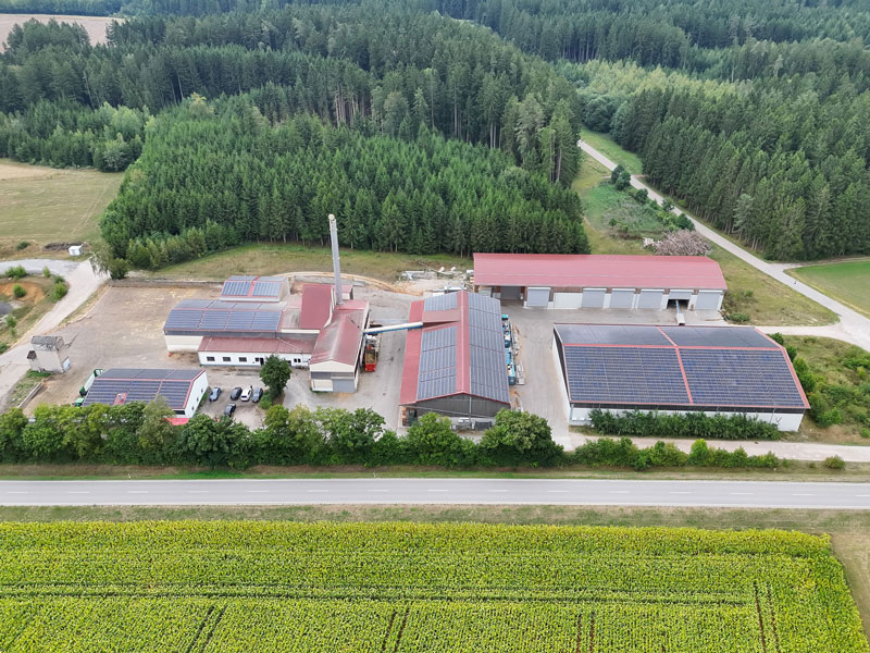 Trocknungsanlage Luftbild